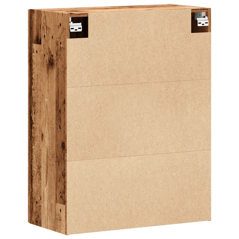 Armoire murale vintage au design élégant rangement pratique 69,5 x 34 x 90 cm en bois d'ingénierie vieux bois 02_0051126