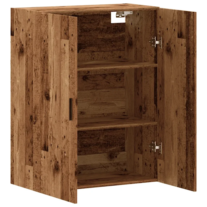 Armoire murale vintage au design élégant rangement pratique 69,5 x 34 x 90 cm en bois d'ingénierie vieux bois 02_0051126