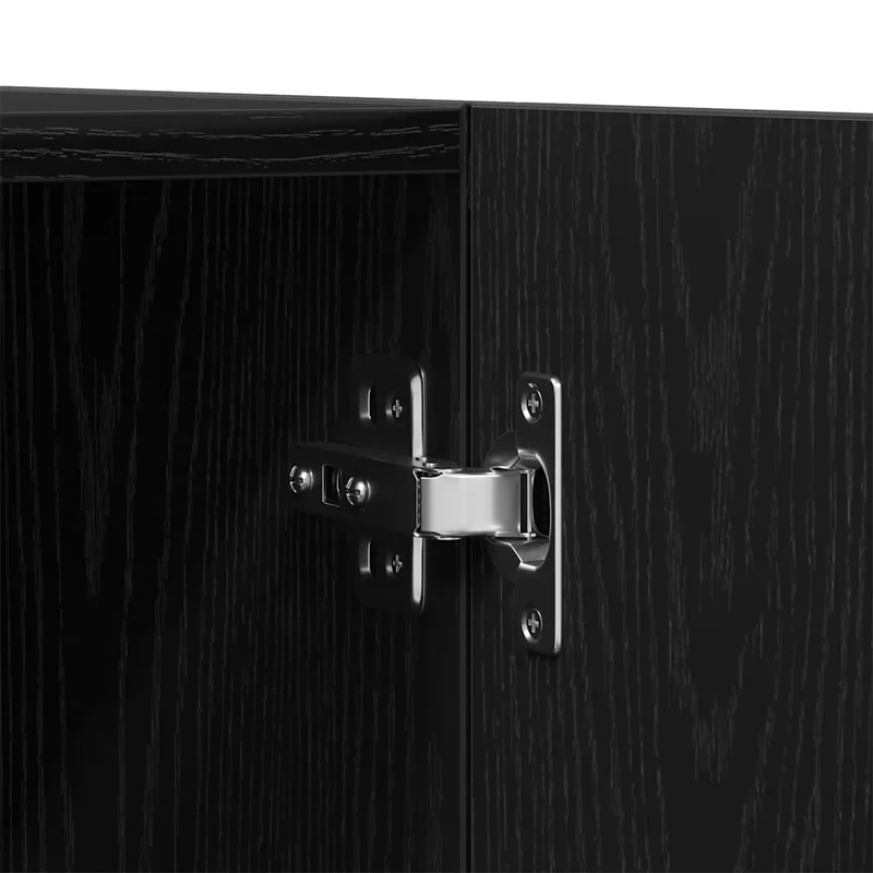Armoire moderne style contemporain 90 x 52 x 200 cm pratique et élégante en bois d'ingénierie chêne noir 02_0051864