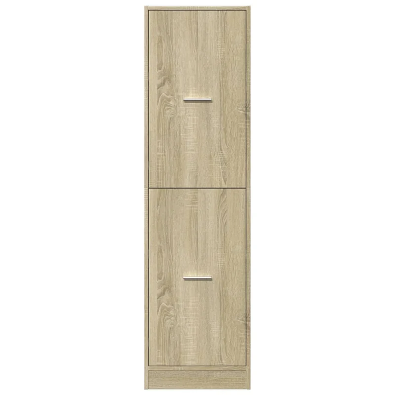 Armoire d'apothicaire chêne sonoma bois d'ingénierie 40 x 41 x 144,5 cm grand espace de rangement style classique en bois chêne sonoma 02_0055660