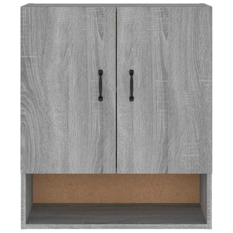 Armoire murale pratique rangement style élégant 60 x 31 x 70 cm en bois d'ingénierie gris 02_0048338