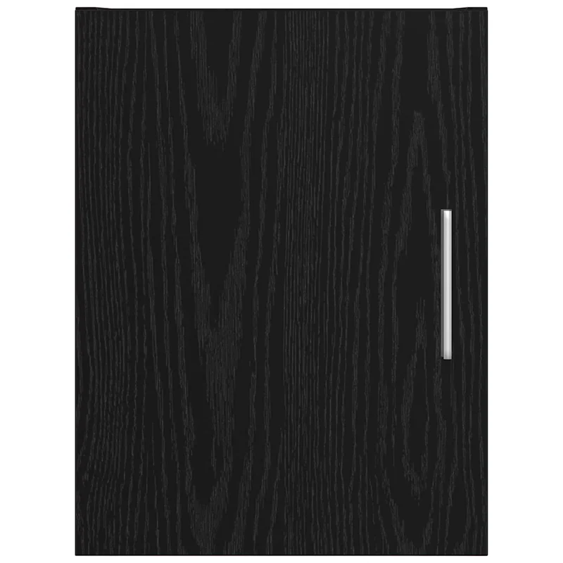 Armoire murale moderne avec 1 porte stockage 30 x 42,5 x 39,5 cm en bois d'ingénierie chêne noir 02_0052167