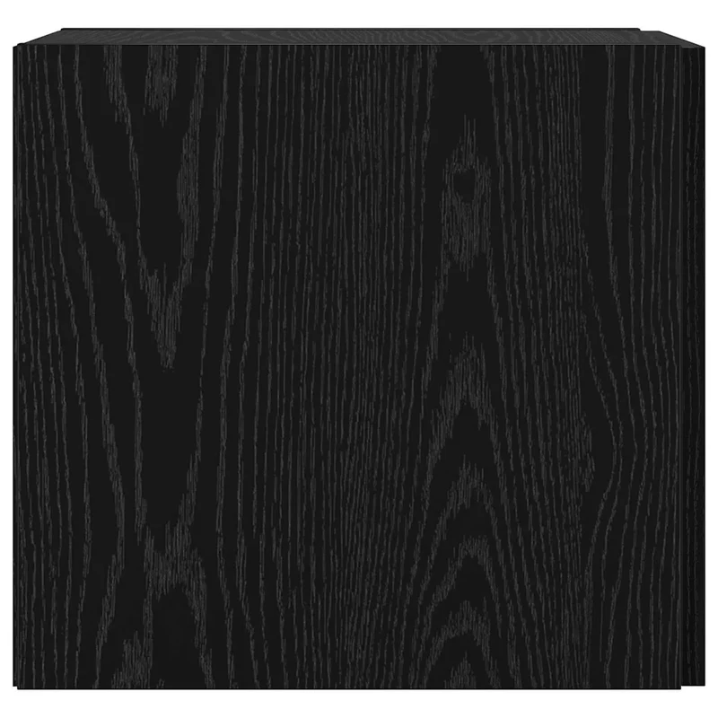 Armoire murale moderne avec 1 porte stockage 30 x 42,5 x 39,5 cm en bois d'ingénierie chêne noir 02_0052167