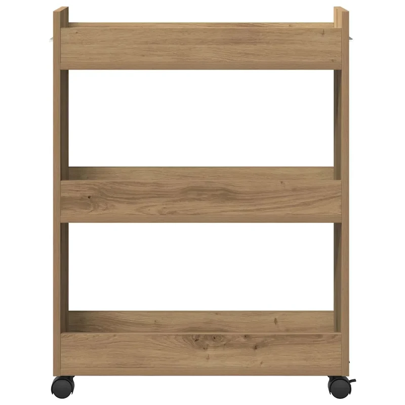 Armoire rectangulaire moderne rangement pratique 60 x 22 x 79 cm en bois d'ingénierie chêne artisanal 02_0052163