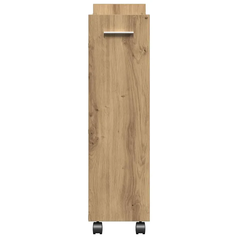 Armoire rectangulaire moderne rangement pratique 60 x 22 x 79 cm en bois d'ingénierie chêne artisanal 02_0052163
