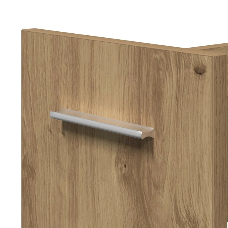 Armoire rectangulaire moderne rangement pratique 60 x 22 x 79 cm en bois d'ingénierie chêne artisanal 02_0052163