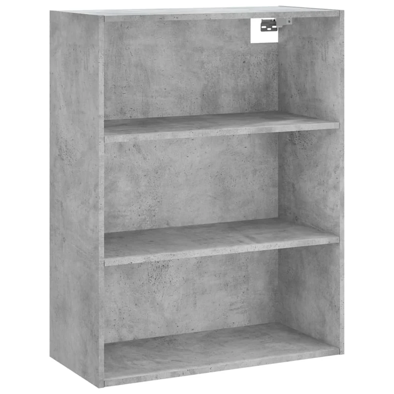 Buffet bahut commode armoire meuble de rangement organisateur cuisine salle de séjour salon haut 69,5 x 34 x 180 cm bois d'ingénierie gris 02_0034557