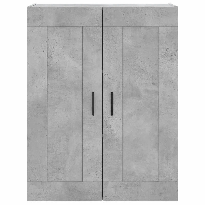 Buffet bahut commode armoire meuble de rangement organisateur cuisine salle de séjour salon haut 69,5 x 34 x 180 cm bois d'ingénierie gris 02_0034593