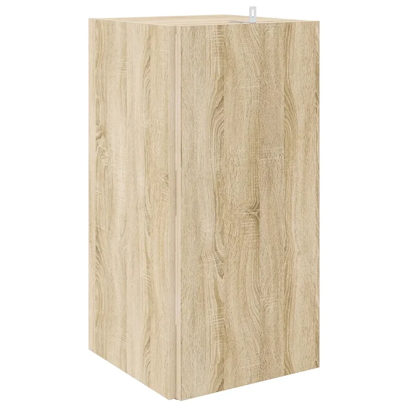 Armoire d'angle rustique élégante petit espace 33 x 33 x 67 cm en bois d'ingénierie chêne sonoma 02_0047967
