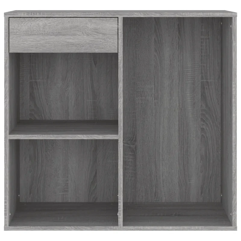 Armoire cosmétique design moderne rangement spacieux 80 x 40 x 75 cm en bois d'ingénierie gris 02_0048430