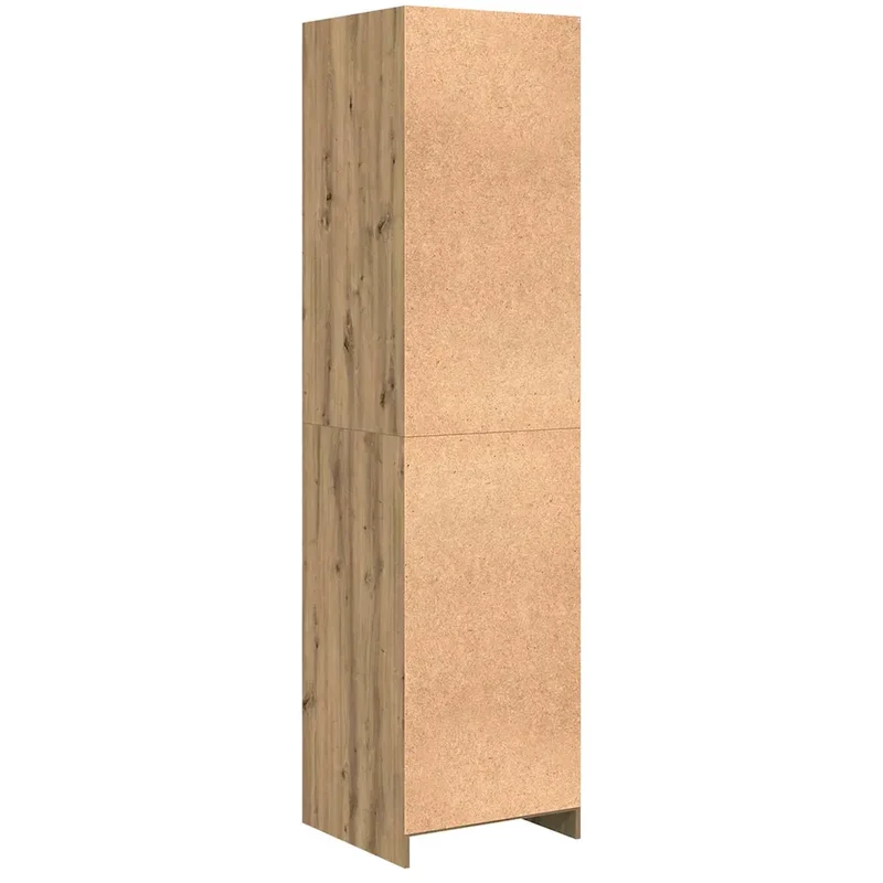 Armoire de rangement moderne avec étagères en planches 50 x 50 x 200 cm en bois d'ingénierie chêne artisanal 02_0052445