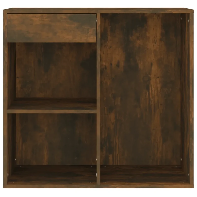 Armoire cosmétique moderne pratique rangement 80 x 40 x 75 cm en bois d'ingénierie chêne fumé 02_0048429