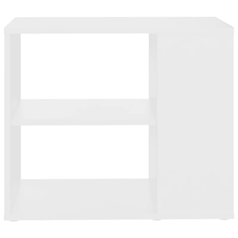 Armoire latérale pratique rangement 60 x 30 x 50 cm en aggloméré blanc 02_0047876