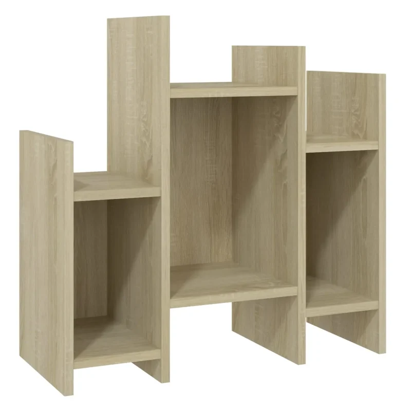 Armoire latérale pratique rangement 60 x 26 x 60 cm style moderne en aggloméré chêne sonoma 02_0047874