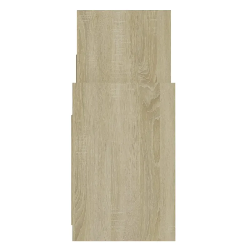 Armoire latérale pratique rangement 60 x 26 x 60 cm style moderne en aggloméré chêne sonoma 02_0047874