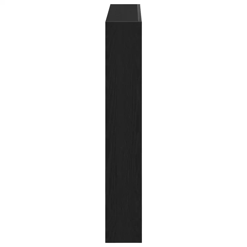 Armoire tête de lit avec LED rangement 100 x 17 x 102 cm design moderne en bois d'ingénierie chêne noir 02_0051943