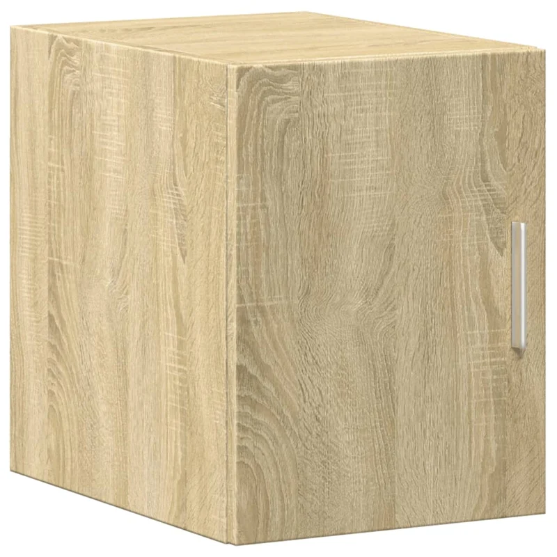 Armoire de rangement mince 30 x 42,5 x 225 cm espace vertical 8 compartiments style contemporain en bois chêne sonoma 02_0055548