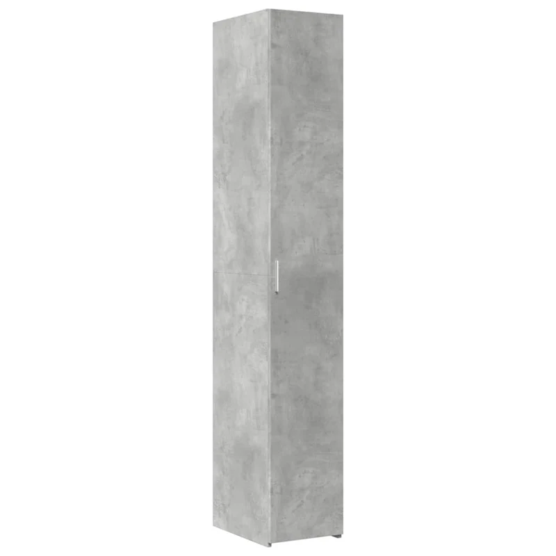 Armoire de rangement mince pour petits espaces 30 x 42,5 x 225 cm avec 8 compartiments style moderne en bois d'ingénierie gris béton 02_0055549