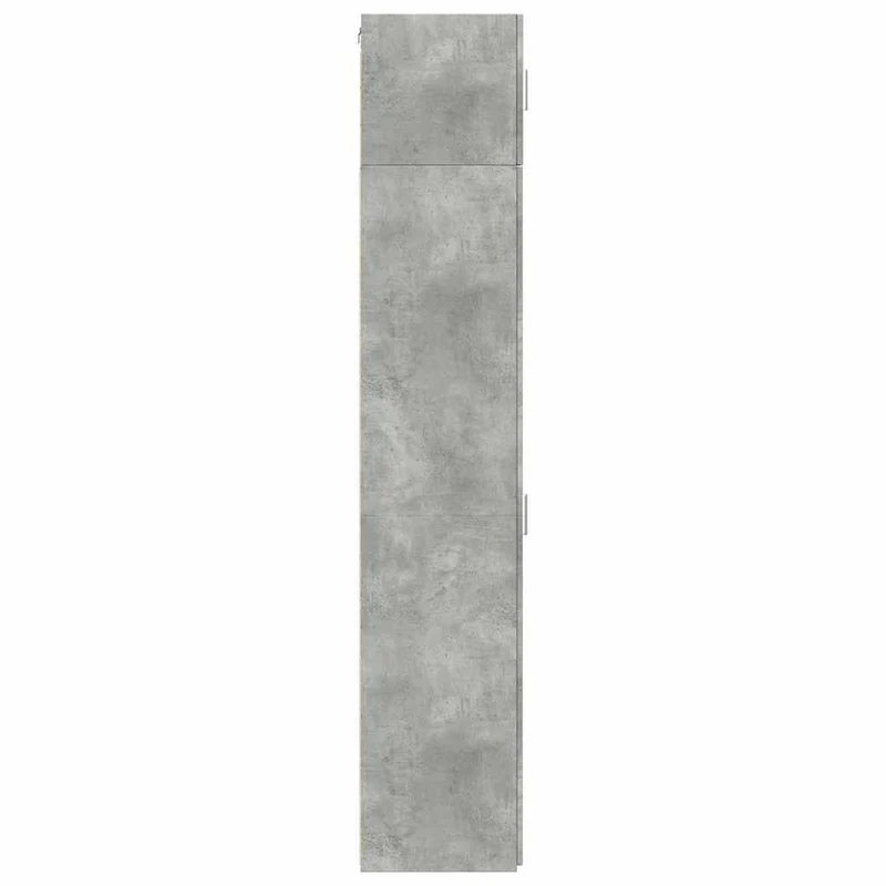 Armoire de rangement mince pour petits espaces 30 x 42,5 x 225 cm avec 8 compartiments style moderne en bois d'ingénierie gris béton 02_0055549