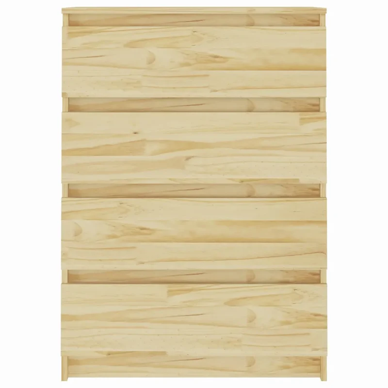 Armoire d'appoint 60 x 36 x 84 cm minimaliste pratique rangement 4 tiroirs en bois de pin massif 02_0047906