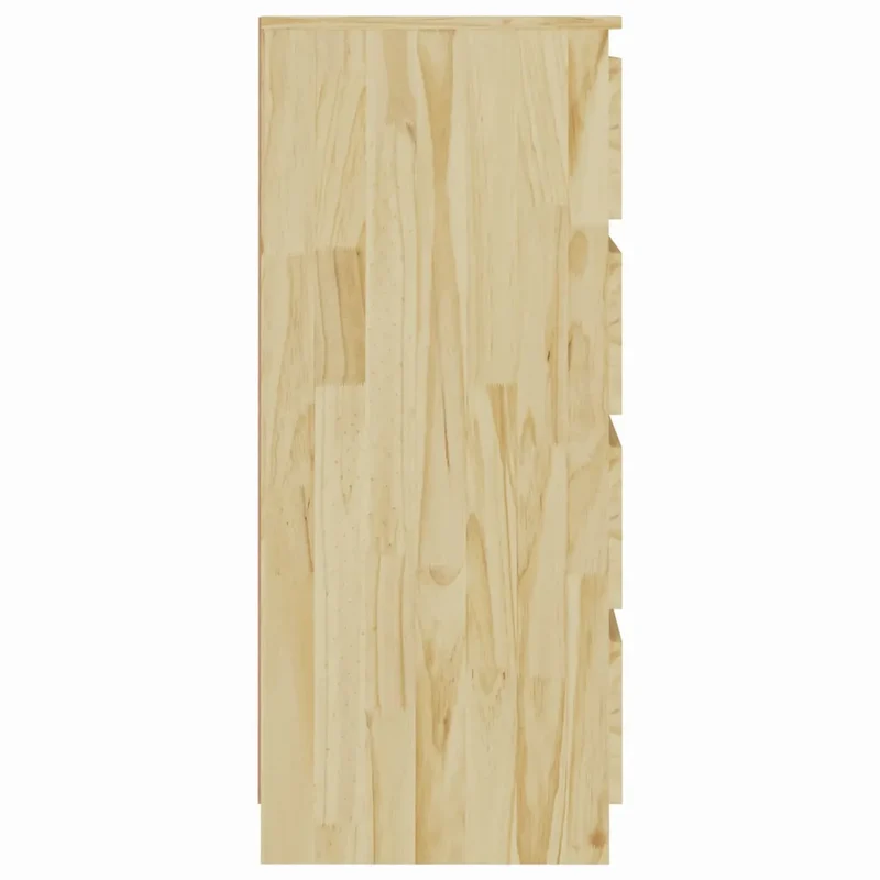 Armoire d'appoint 60 x 36 x 84 cm minimaliste pratique rangement 4 tiroirs en bois de pin massif 02_0047906