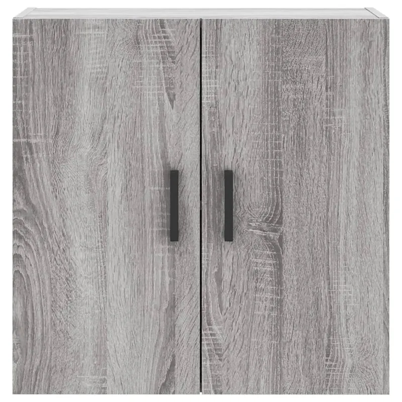 Armoire murale flottante moderne rangement pratique 60 x 31 x 60 cm en bois d'ingénierie gris 02_0048807