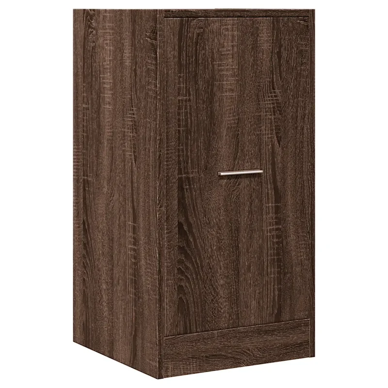 Armoire apothicaire chêne marron 40 x 41 x 77,5 cm grand espace de rangement multifonctionnelle design en bois d'ingénierie marron 02_0050634