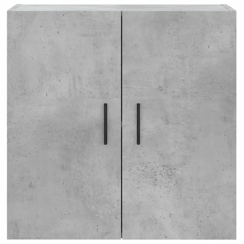 Armoire murale flottante fonctionnelle style moderne 60 x 31 x 60 cm en bois d'ingénierie gris béton 02_0048817