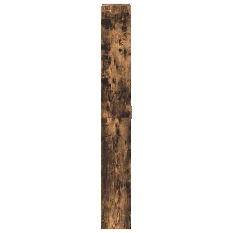 Armoire moderne en bois d'ingénierie chêne fumé 55 x 25 x 189 cm rangement spacieux design épuré 02_0055919
