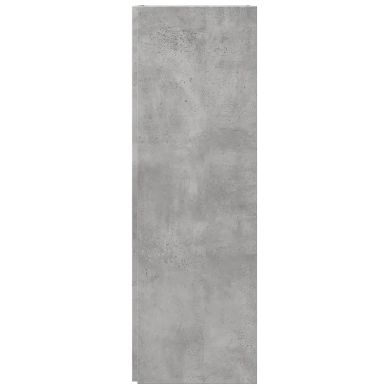Armoire d'angle élégante compacte 33 x 33 x 100 cm 3 compartiments salon en bois d'ingénierie gris béton 02_0047971
