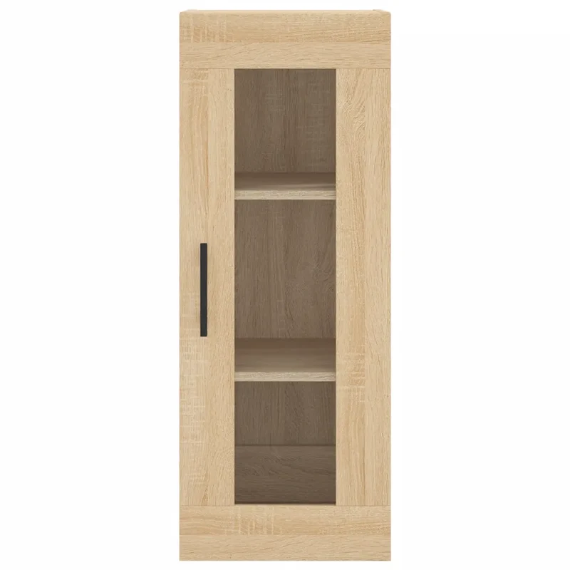 Armoire murale design pratique rangement 34,5 x 34 x 90 cm en bois d'ingénierie chêne sonoma 02_0048696