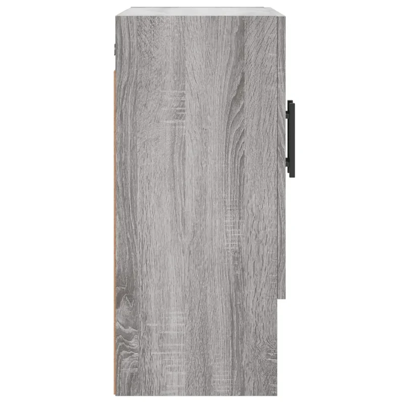Armoire murale moderne 60 x 31 x 70 cm grand espace de rangement décoratif en bois d'ingénierie gris sonoma 02_0048784
