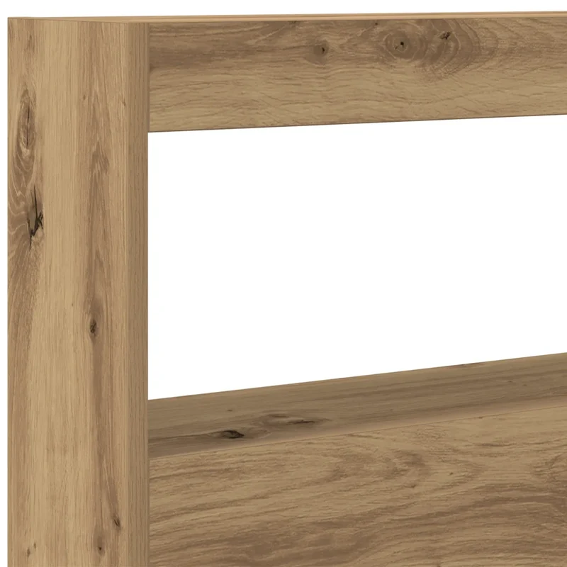 Armoire tête de lit avec LED contemporaine design moderne 100 x 17 x 102 cm en bois d'ingénierie chêne artisanal 02_0051942