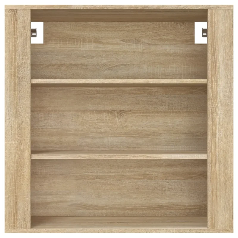 Armoire murale pratique bois d'ingénierie 80 x 33 x 80 cm design mural rangement élégant en bois chêne sonoma 02_0048283
