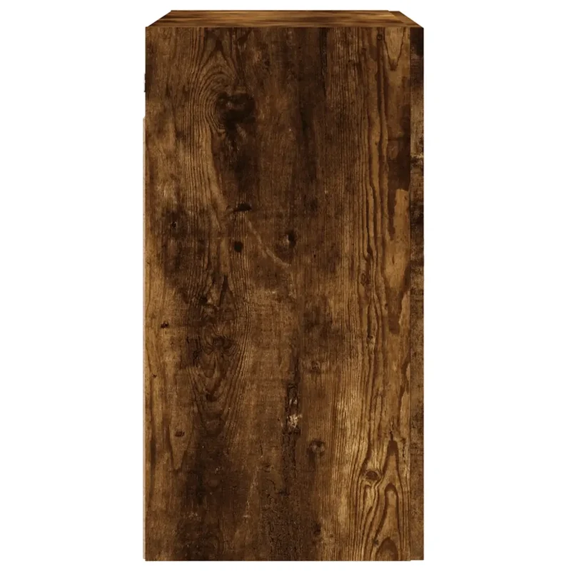 Armoire murale design pratique rangement moderne 60 x 31 x 60 cm en bois d'ingénierie chêne fumé 02_0048818