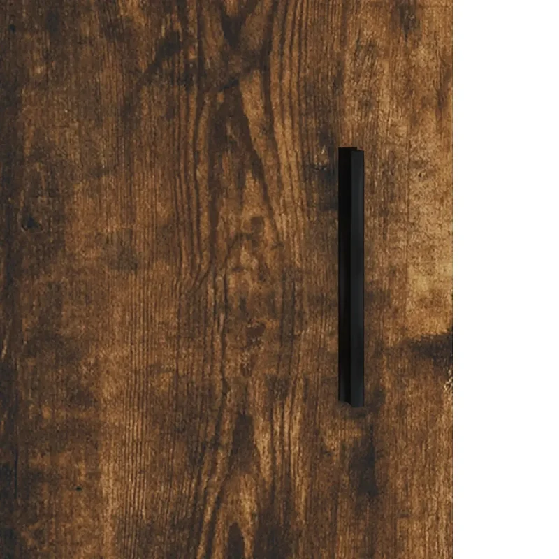 Armoire murale design pratique rangement moderne 60 x 31 x 60 cm en bois d'ingénierie chêne fumé 02_0048818