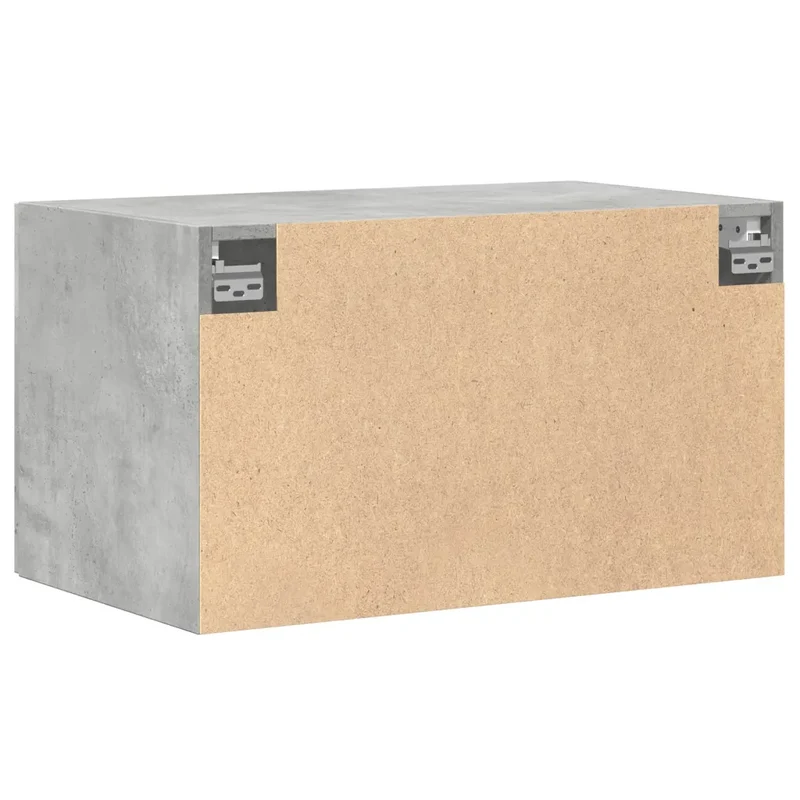 Armoire murale grise design moderne gain de place 70 x 42,5 x 40 cm en bois d'ingénierie gris béton 02_0049500