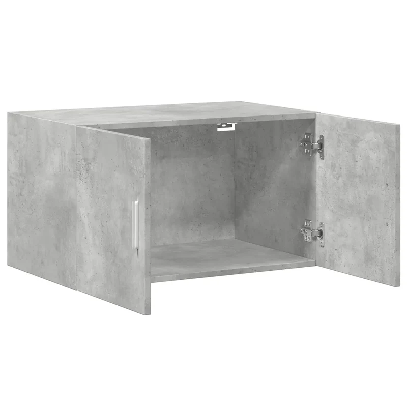 Armoire murale grise design moderne gain de place 70 x 42,5 x 40 cm en bois d'ingénierie gris béton 02_0049500