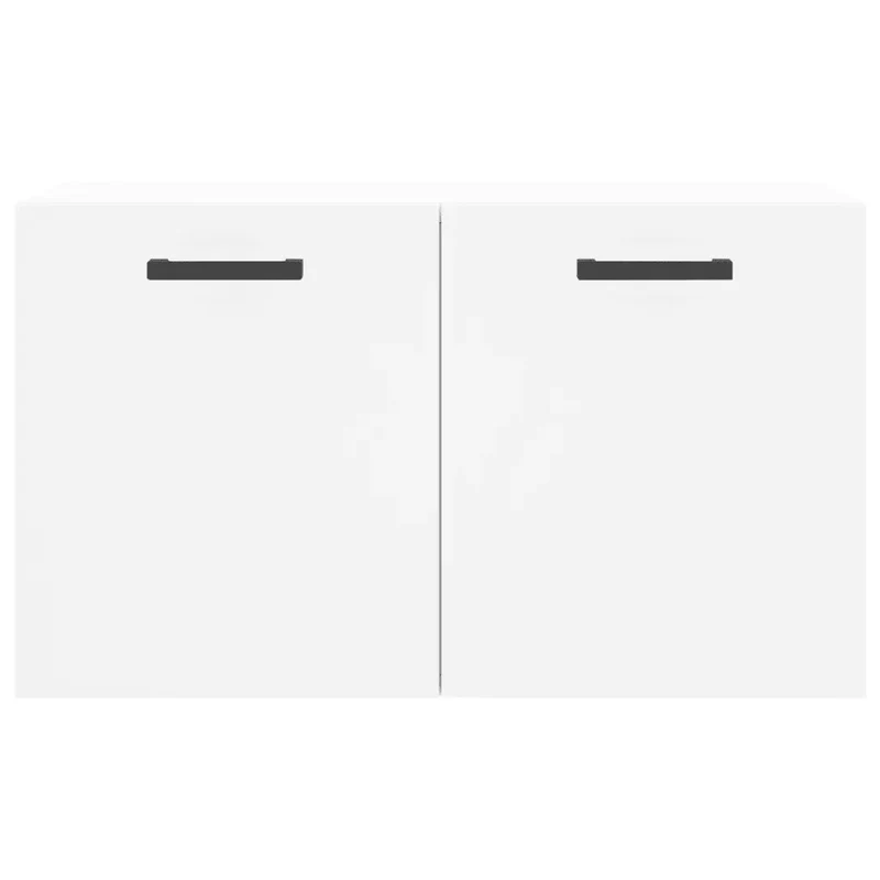 Armoire murale rangement décoratif moderne 60 x 36,5 x 35 cm en bois d'ingénierie blanc 02_0048838