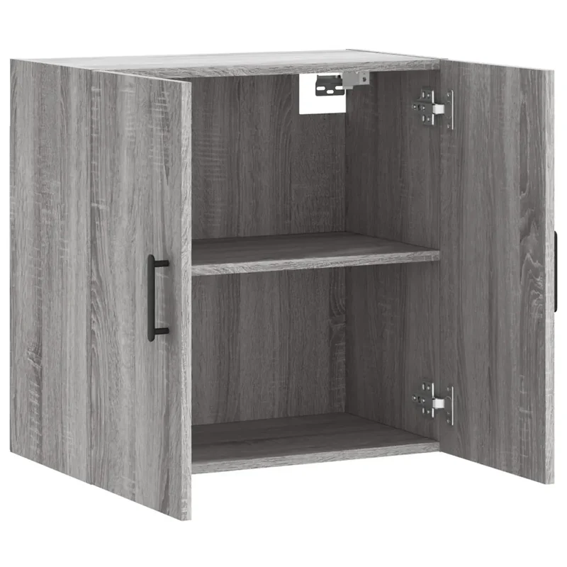 Armoire murale moderne rangement pratique décoratif 60 x 31 x 60 cm en bois d'ingénierie gris 02_0048813