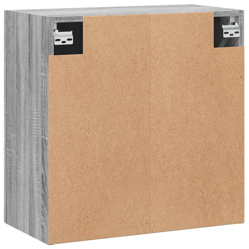 Armoire murale moderne rangement pratique décoratif 60 x 31 x 60 cm en bois d'ingénierie gris 02_0048813