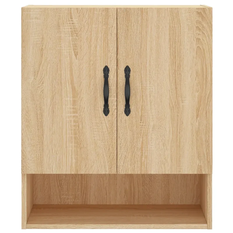 Armoire murale pratique avec espace de rangement 60 x 31 x 70 cm en bois d'ingénierie chêne sonoma 02_0048761