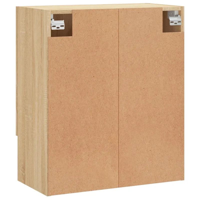 Armoire murale pratique avec espace de rangement 60 x 31 x 70 cm en bois d'ingénierie chêne sonoma 02_0048761