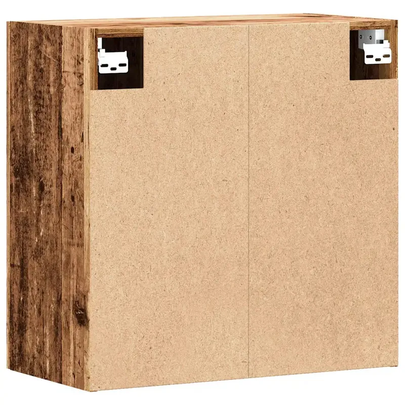Armoire murale flottante rangement pratique 60 x 31 x 60 cm en bois d'ingénierie vieux bois 02_0051136