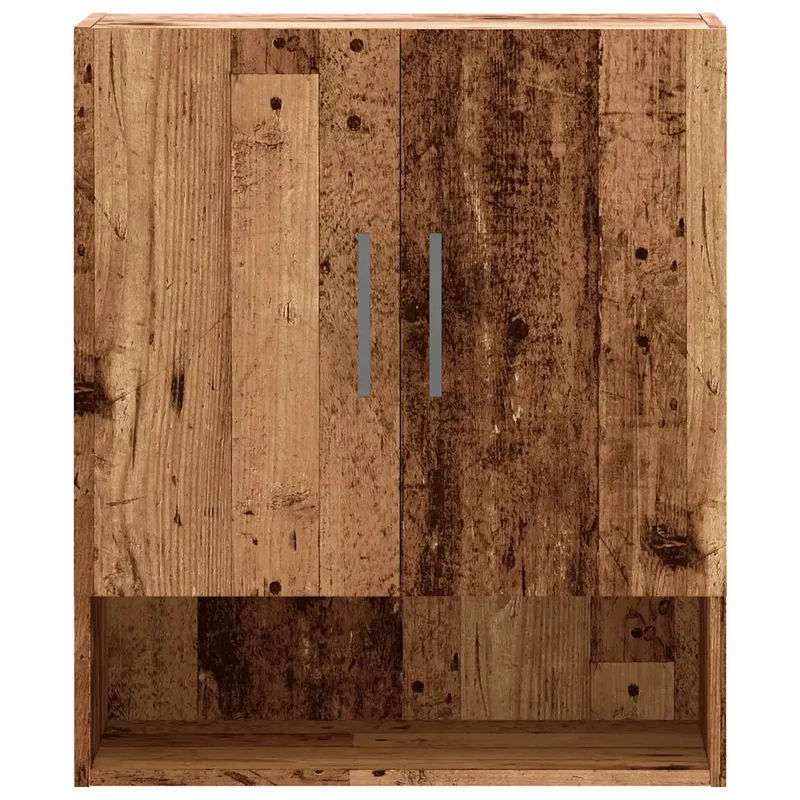 Armoire murale vintage bois d'ingénierie 60 x 31 x 70 cm grand espace rangement finition rustique en bois vieux 02_0051132