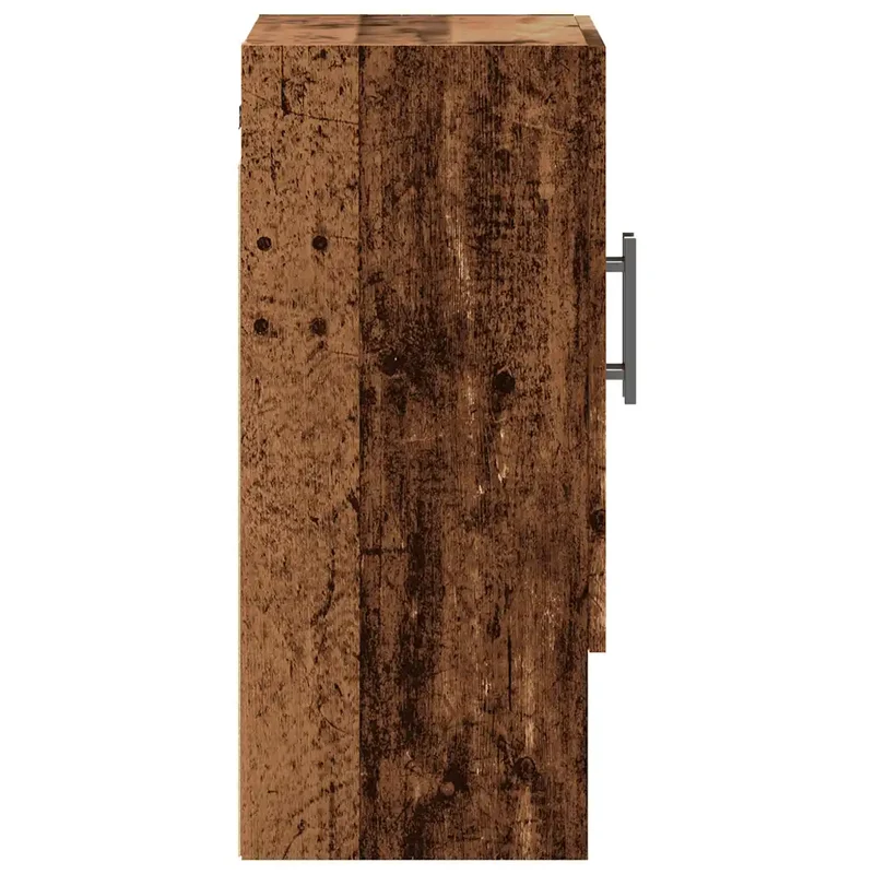 Armoire murale vintage bois d'ingénierie 60 x 31 x 70 cm grand espace rangement finition rustique en bois vieux 02_0051132