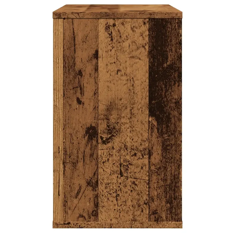 Armoire latérale pratique rangement moderne 60 x 30 x 50 cm en bois d'ingénierie vieux bois 02_0050890