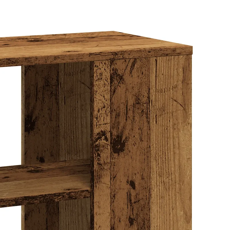 Armoire latérale pratique rangement moderne 60 x 30 x 50 cm en bois d'ingénierie vieux bois 02_0050890