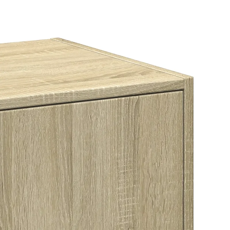 Armoire d'apothicaire multifonctionnelle rangement 30 x 41 x 118 cm style classique en bois d'ingénierie chêne sonoma 02_0050612