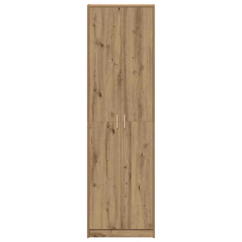 Armoire moderne bois d'ingénierie rangement 55 x 25 x 189 cm design épuré en bois chêne artisanal 02_0055922